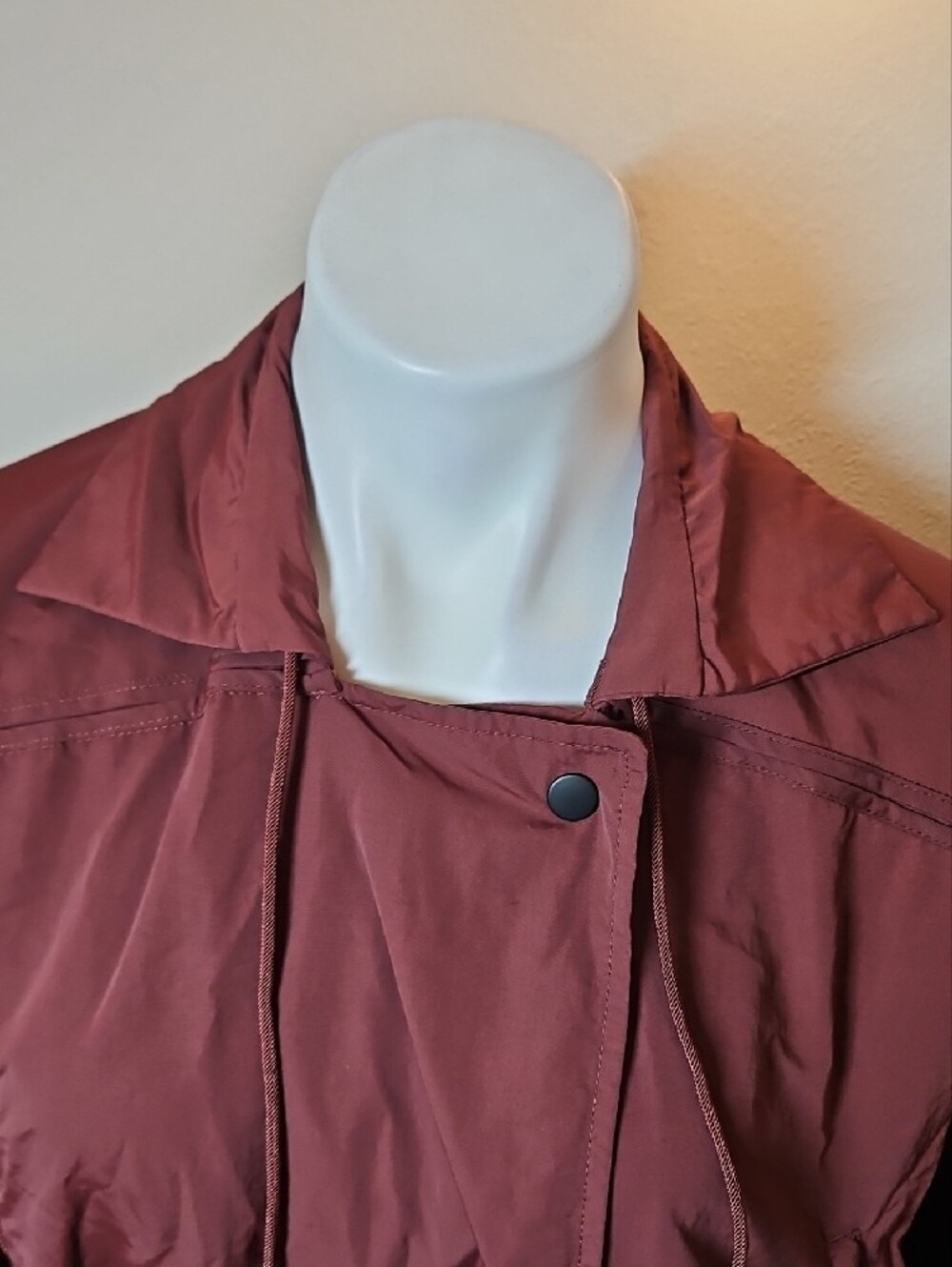 Athleta Medium Lightweight Drawstring Jacket - Rust - Picture 2 of 6